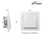 Taster McPower "Flair", 250V~/10A, UP, weiß – Bild 3