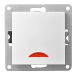 Schalter McPower "Flair", 250V~/10A, UP, weiß mit Orientierungsleuchte