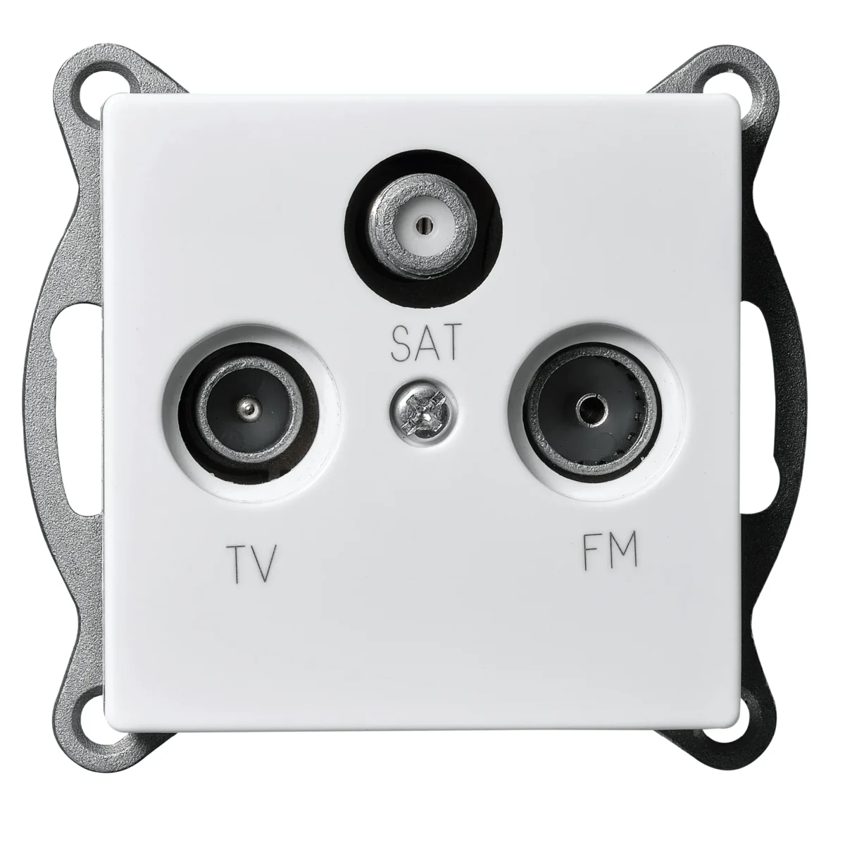 Antennendose McPower "Flair" für TV, Radio und Sat, UP, weiß – Bild 1