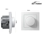 Dimmer für ohmsche Lasten McPower "Flair" 250V~/300W, UP, Memory-Funktion – Bild 3