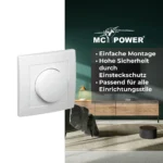 Dimmer für ohmsche Lasten McPower "Flair" 250V~/300W, UP, Memory-Funktion – Bild 4