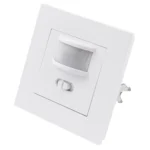 Unterputz IR Bewegungsmelder McShine "LX-23" 160°, 500W, LED geeignet, weiß – Bild 2
