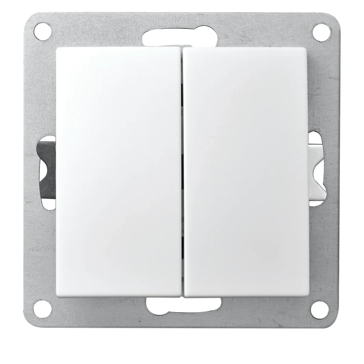 Wechselschalter McPower "Flair" 2-fach, 250V~/10A, UP, weiß – Bild 1