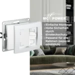 Wechselschalter McPower "Flair" 2-fach, 250V~/10A, UP, weiß – Bild 4