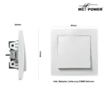 Wechselschalter McPower "Flair", 250V~/10A, UP, Steckanschluss, weiß – Bild 3