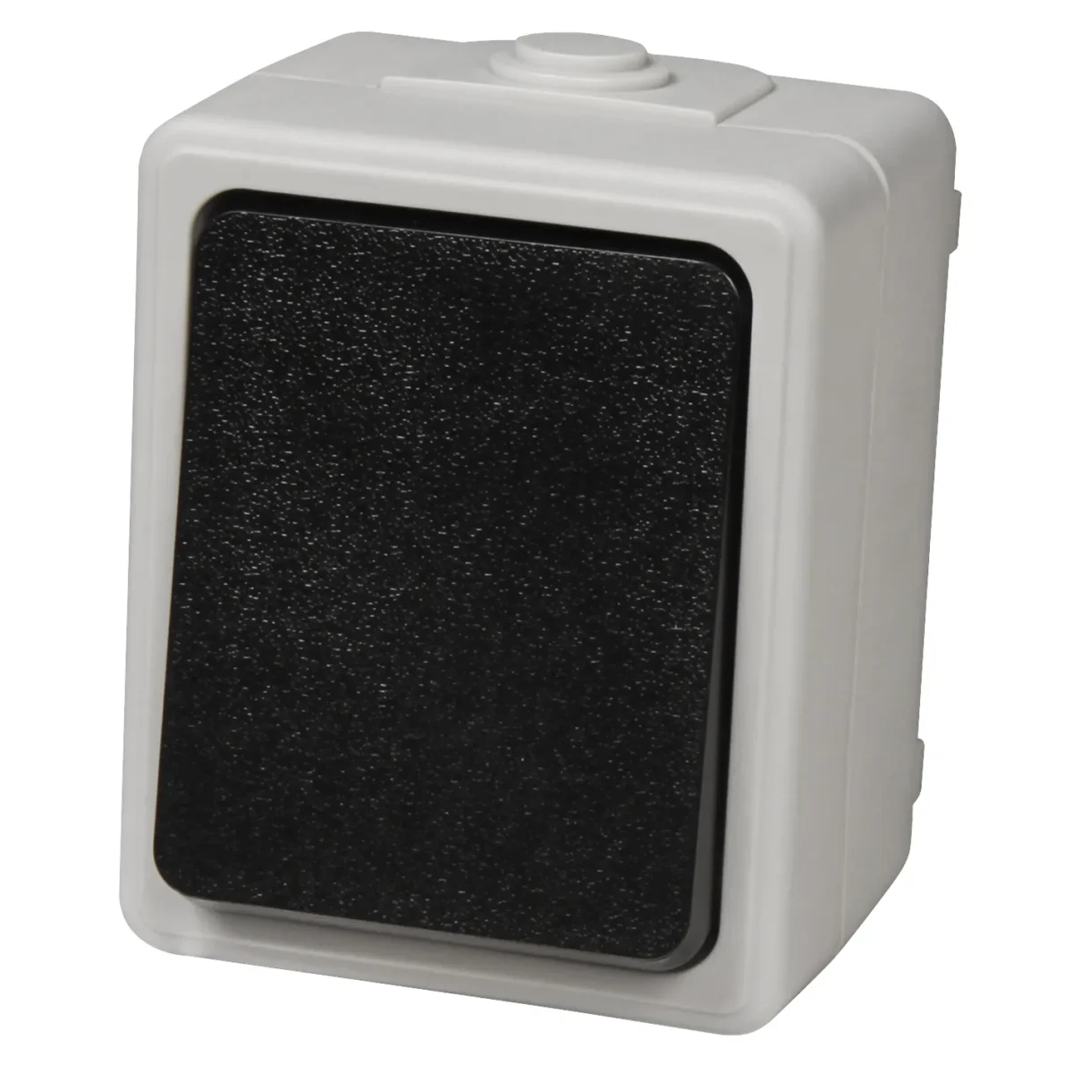 Feuchtraum Wechselschalter McPower "Taff", 250V~/10A, IP44, Aufputz, grau – Bild 1