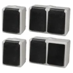 Feuchtraum Set McPower "Taff Waschraum" 4-teilig, grau, IP44 – Bild 2