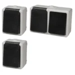 Feuchtraum Set McPower "Taff Heizkeller" 3-teilig, grau, IP44 – Bild 2