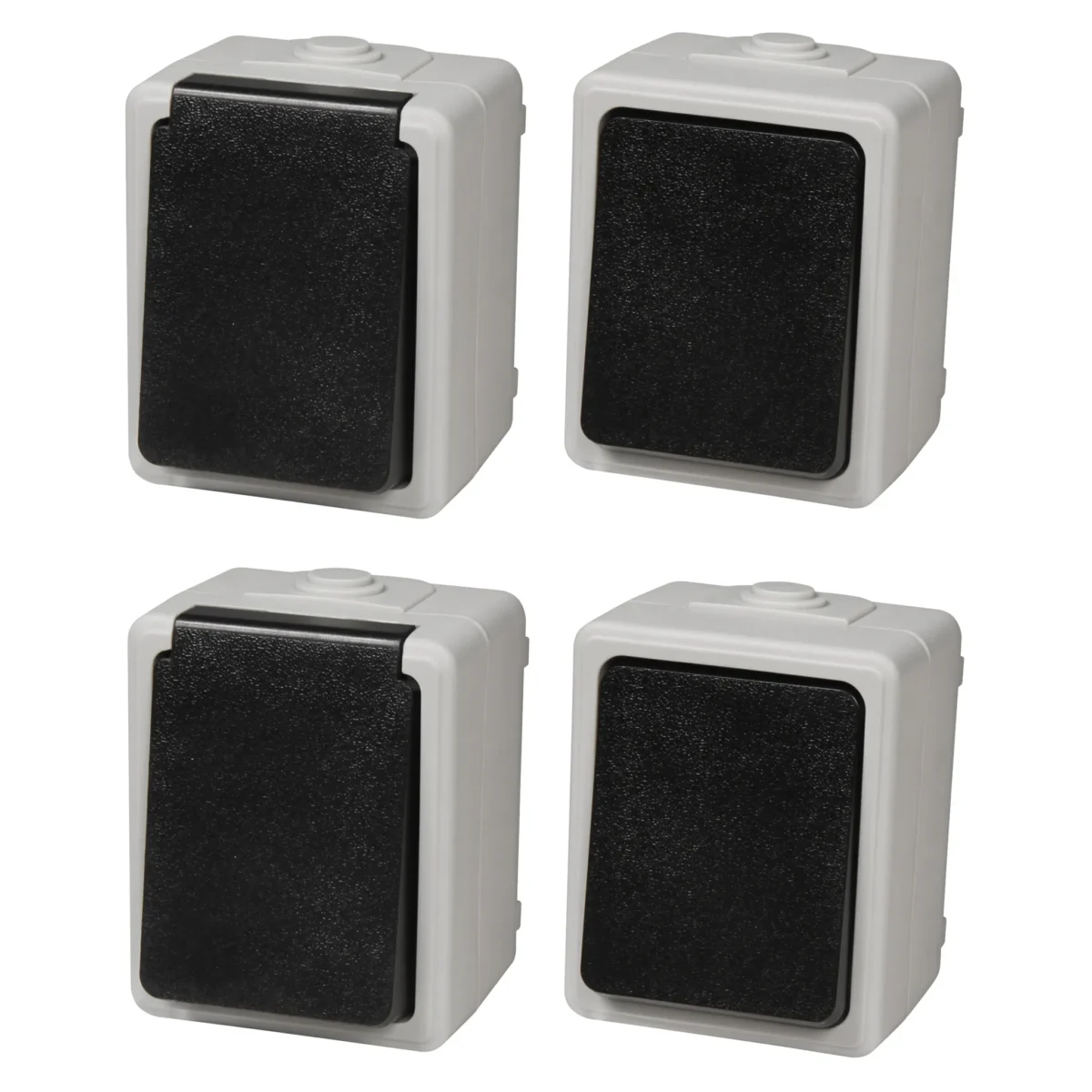 Feuchtraum Set McPower "Taff Flur" 4-teilig, grau, IP44 – Bild 2