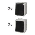 Feuchtraum Set McPower "Taff Flur" 4-teilig, grau, IP44 – Bild 3