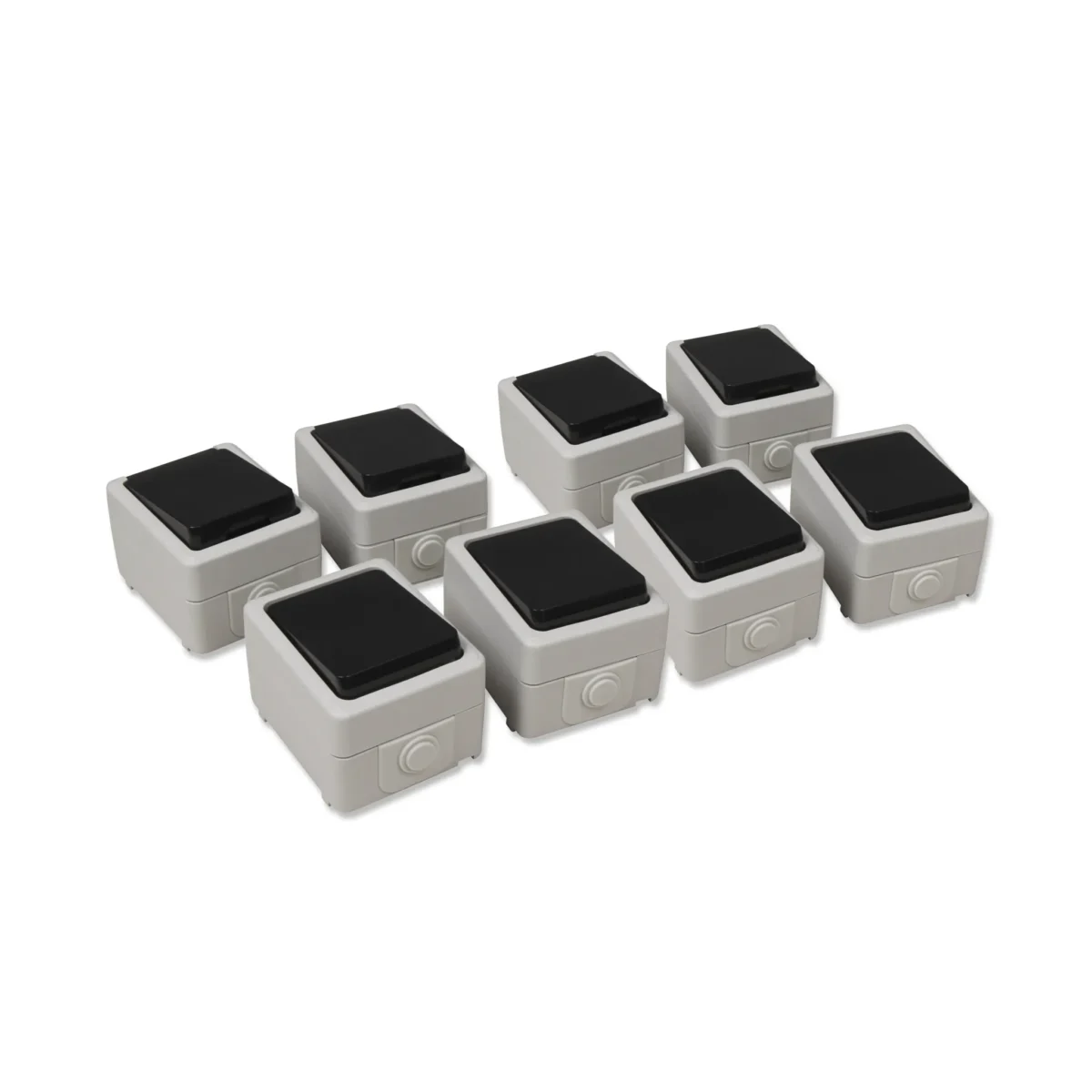 Feuchtraum Set McPower "Taff Starter" 8-teilig, grau, IP44 – Bild 1