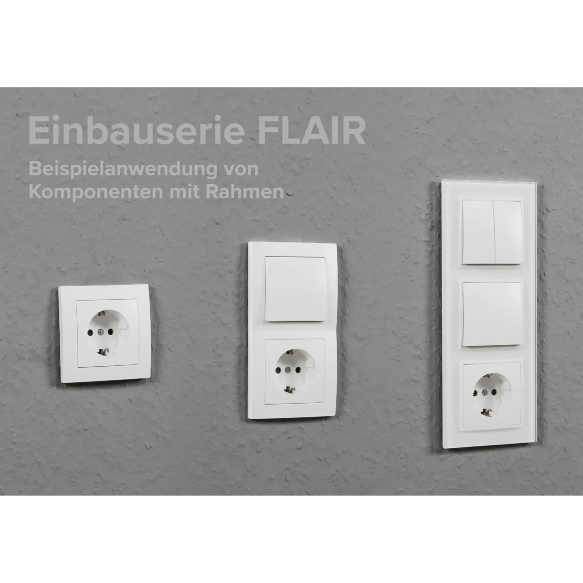 Schalter und Steckdosen Set McPower Flair "Komfort", 23-teilig, weiß – Bild 4