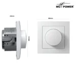 LED-Dimmer für elektronische Trafos McPower "Flair" 250V~/300W, UP, Memory-Funktion – Bild 3