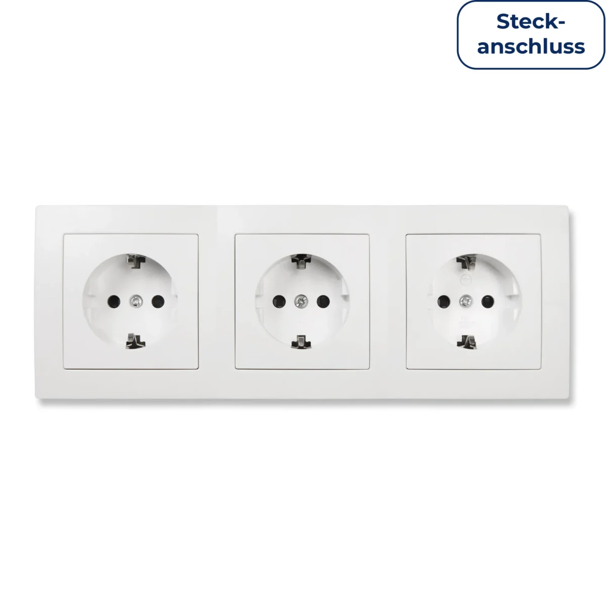 Steckdosen Set McPower Flair "Beginner 3S Profi" 4-teilig, weiß, Steckanschluss – Bild 1