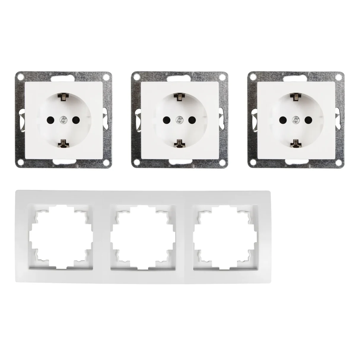Steckdosen Set McPower Flair "Beginner 3S Profi" 4-teilig, weiß, Steckanschluss – Bild 2