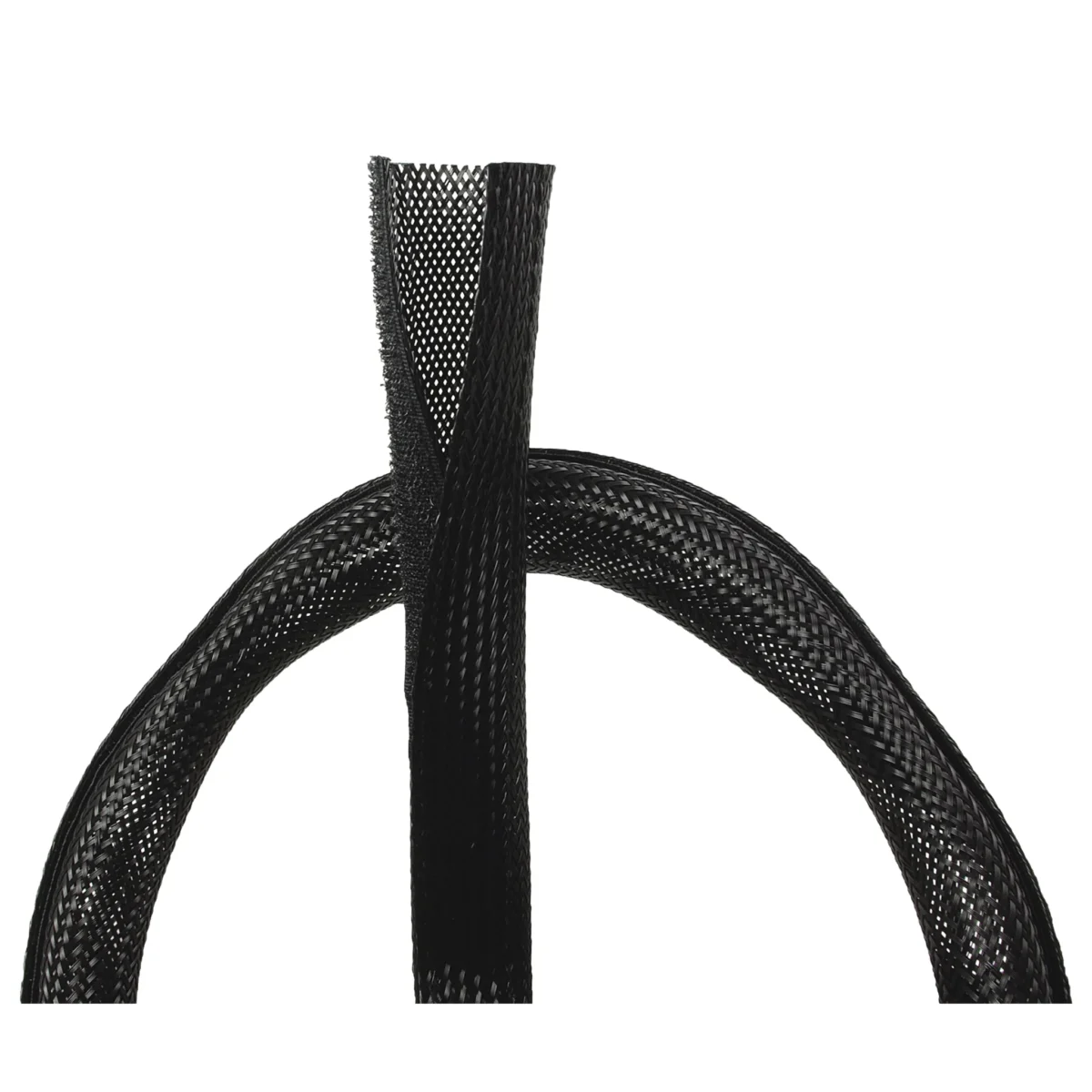 Kabelbündel-Gewebeschlauch, 1,8m, schwarz – Bild 2