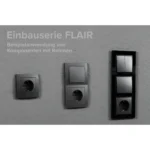 Schalter und Steckdosen Set McPower Flair "Tür 3-fach" 4-teilig, anthrazit – Bild 4