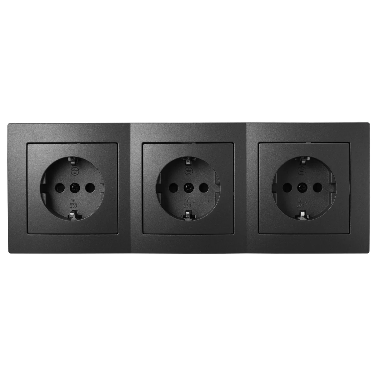 Steckdosen Set McPower Flair "Beginner 3S" 4-teilig, anthrazit – Bild 1