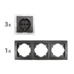 Steckdosen Set McPower Flair "Beginner 3S Profi" 4-teilig, Steckanschluss – Bild 2