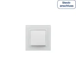 Wechselschalter McPower "Flair", 250V~/10A, UP, Steckanschluss, weiß