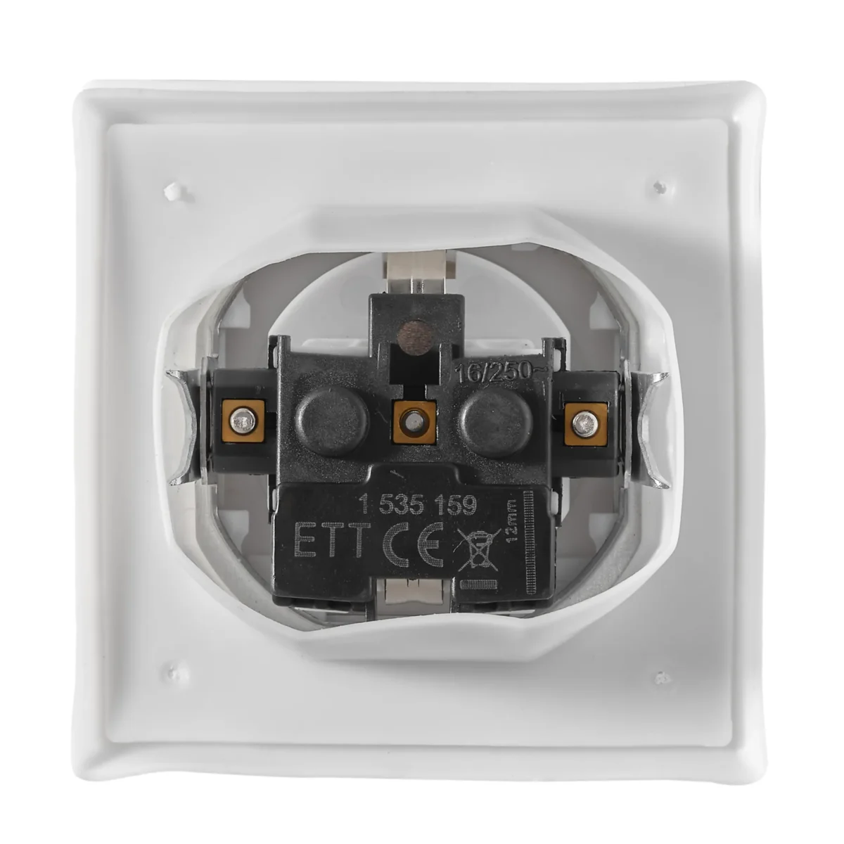 Schutzkontakt-Steckdose McPower "Flair" 250V/16A, UP, IP44, weiß, Steckanschluss – Bild 3