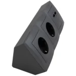 Steckdosenblock McPower "Flair" anthrazit, 2-fach Schutzkontakt + 2x USB – Bild 3