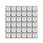 Schutzkontakt-Steckdose McPower "Flair" 250V~/16A, Einsteckschutz, 36er-Pack