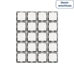 Wechselschalter McPower "Flair", 250V~/10A, UP, Steckanschluss, weiß, 20er-Pack