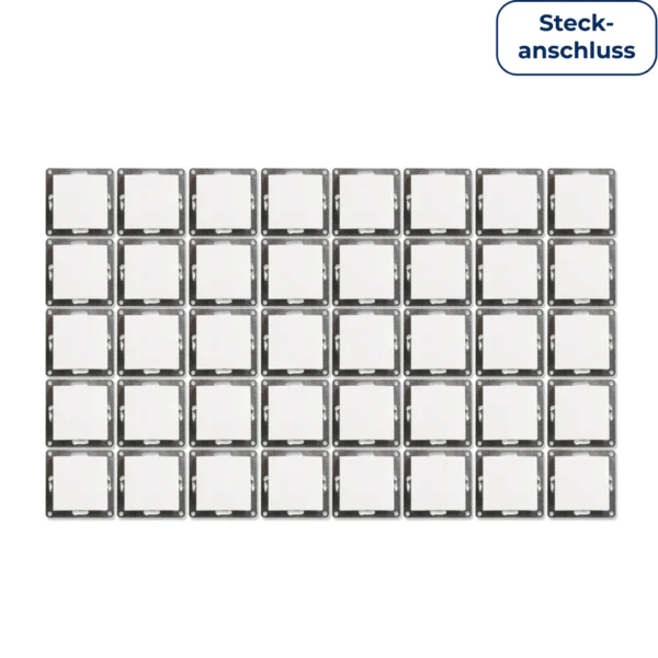 Wechselschalter McPower "Flair", 250V~/10A, UP, Steckanschluss, weiß, 40er-Pack