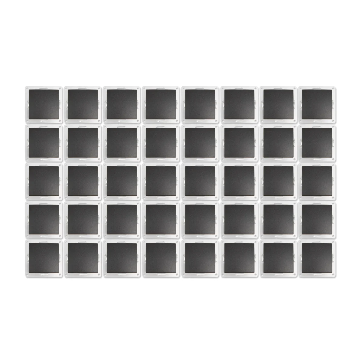 Wechselschalter McPower "Flair", 250V~/10A, UP, anthrazit, 40er-Pack – Bild 1
