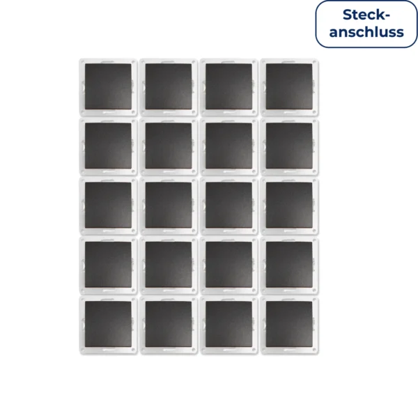 Wechselschalter McPower "Flair" 250V~/10A, Steckanschluss, anthrazit, 20er-Pack