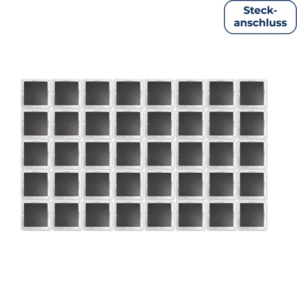 Wechselschalter McPower "Flair" 250V~/10A, Steckanschluss, anthrazit, 40er-Pack