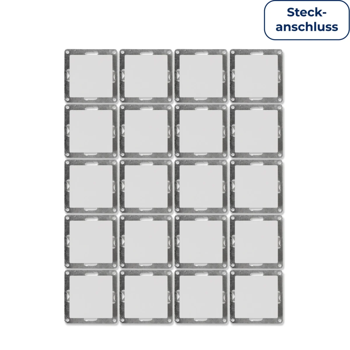 Wechselschalter McPower "Cup" 250V~/10A, UP, Steckanschluss, weiß, 20er-Pack – Bild 1