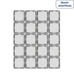Wechselschalter McPower "Cup" 250V~/10A, UP, Steckanschluss, weiß, 20er-Pack