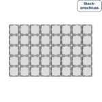 Wechselschalter McPower "Cup" 250V~/10A, UP, Steckanschluss, weiß, 40er-Pack