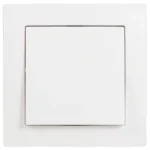 Wechselschalter McPower "Flair", 250V~/10A, UP, weiß, inkl. Rahmen, 20er-Pack – Bild 2