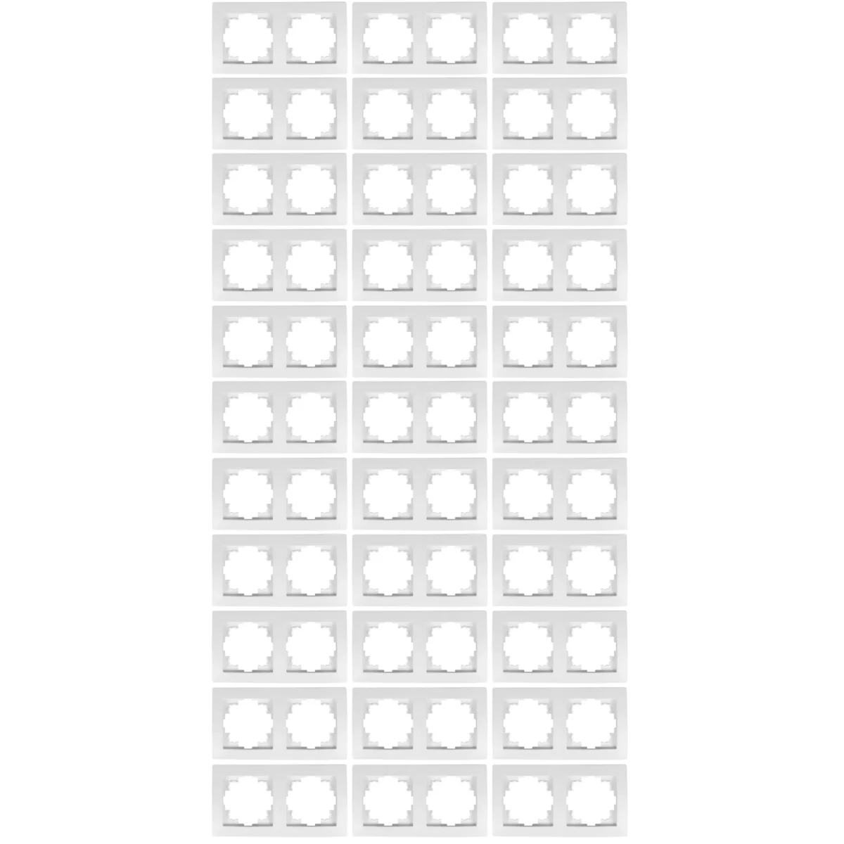 Rahmen McPower "Flair", 2-fach, weiß, 33er-Pack – Bild 1