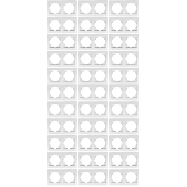 Rahmen McPower "Flair", 2-fach, weiß, 33er-Pack
