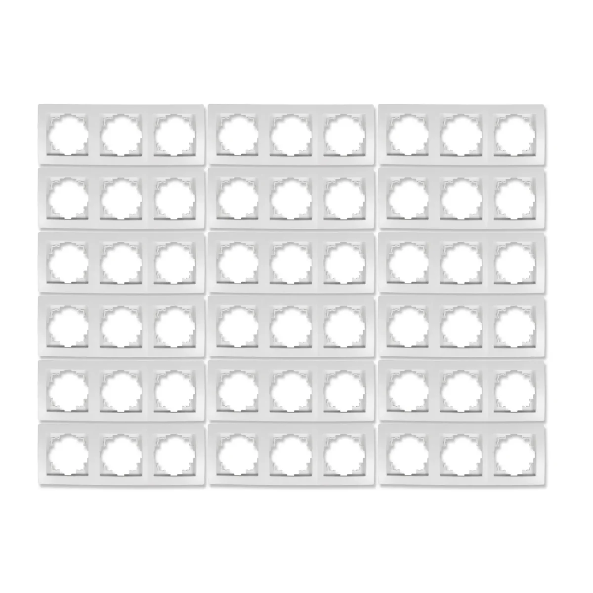 Rahmen McPower "Flair", 3-fach, weiß, 18er-Pack – Bild 1