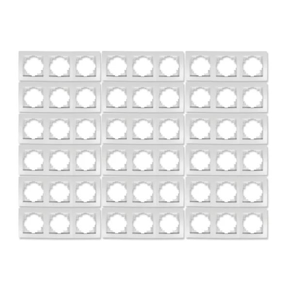 Rahmen McPower "Flair", 3-fach, weiß, 18er-Pack