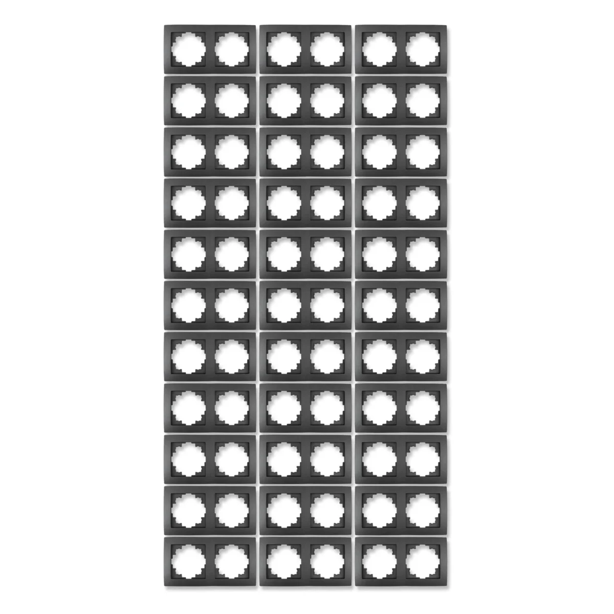 Rahmen McPower "Flair", 2-fach, anthrazit, 33er-Pack – Bild 1