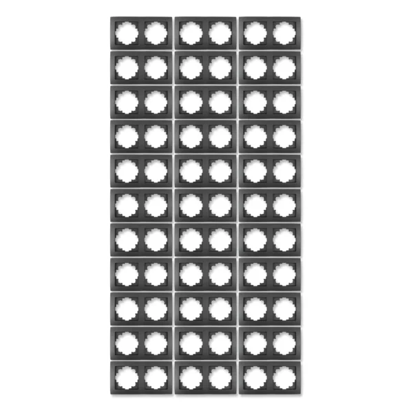 Rahmen McPower "Flair", 2-fach, anthrazit, 33er-Pack