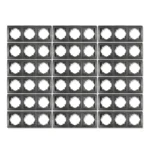 Rahmen McPower "Flair", 3-fach, anthrazit, 18er-Pack