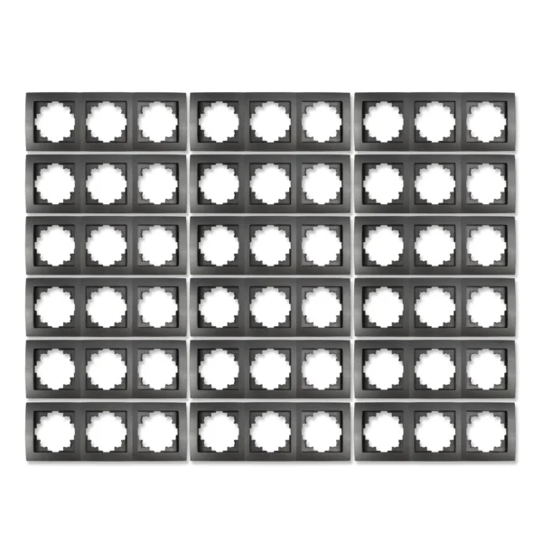 Rahmen McPower "Flair", 3-fach, anthrazit, 18er-Pack