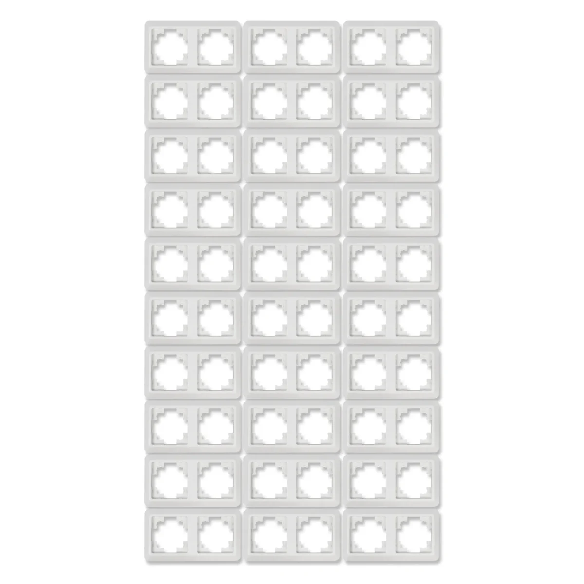 Rahmen McPower "Cup" 2-fach, weiß, 30er-Pack – Bild 1