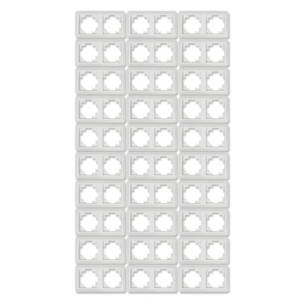 Rahmen McPower "Cup" 2-fach, weiß, 30er-Pack