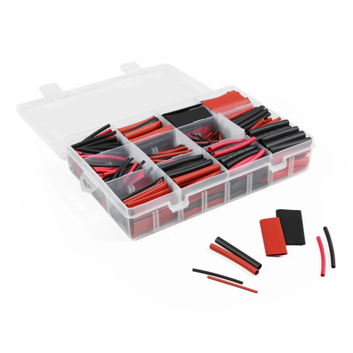 Schrumpfschlauch-Set McPower, 560-teilig in Sortimentsbox, rot&schwarz – Bild 1