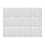 Schutzkontakt-Steckdose McPower "Flair", 250V~/16A, UP, IP44, weiß, 12er-Pack
