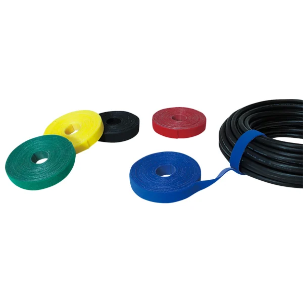Kabelbinder aus Klettband, 4m, gelb