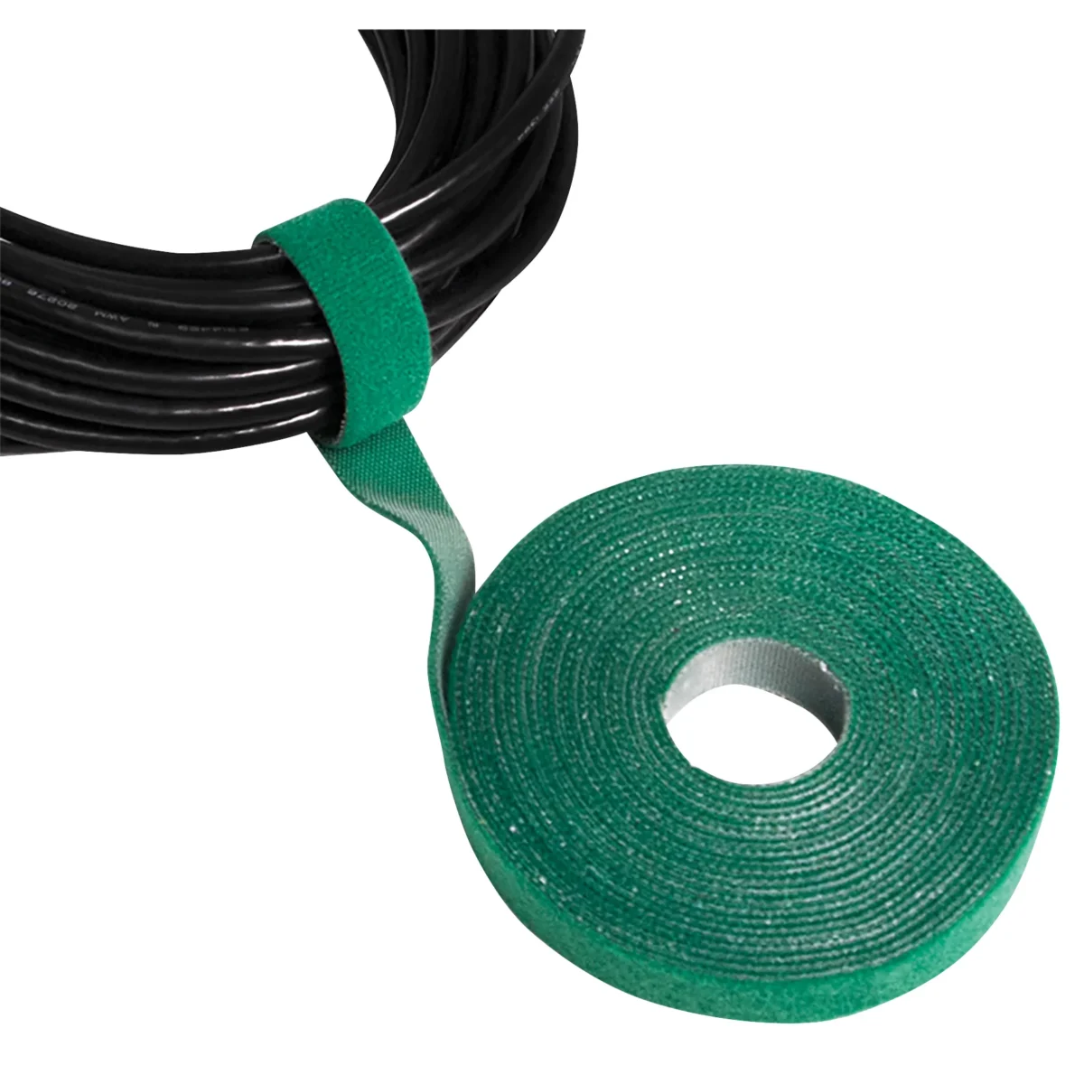 Kabelbinder aus Klettband, 4m, gelb – Bild 2